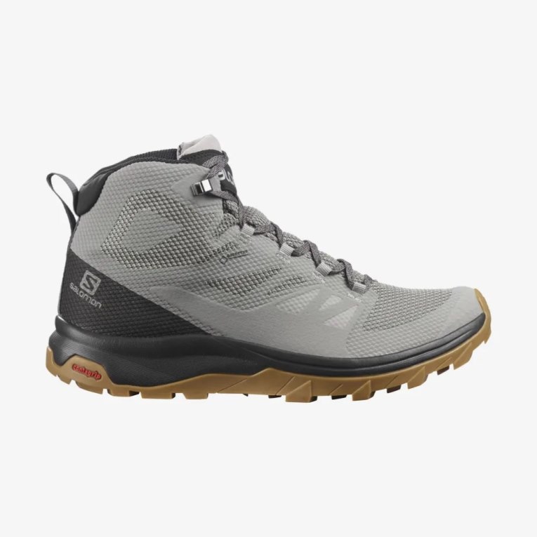 Botas Caminhada Salomon Outline Mid GTX Masculino Cinzentas | PT E25176